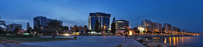 Limassol night panorama