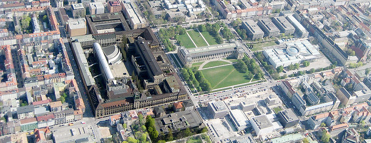 airial picture TUM main campus