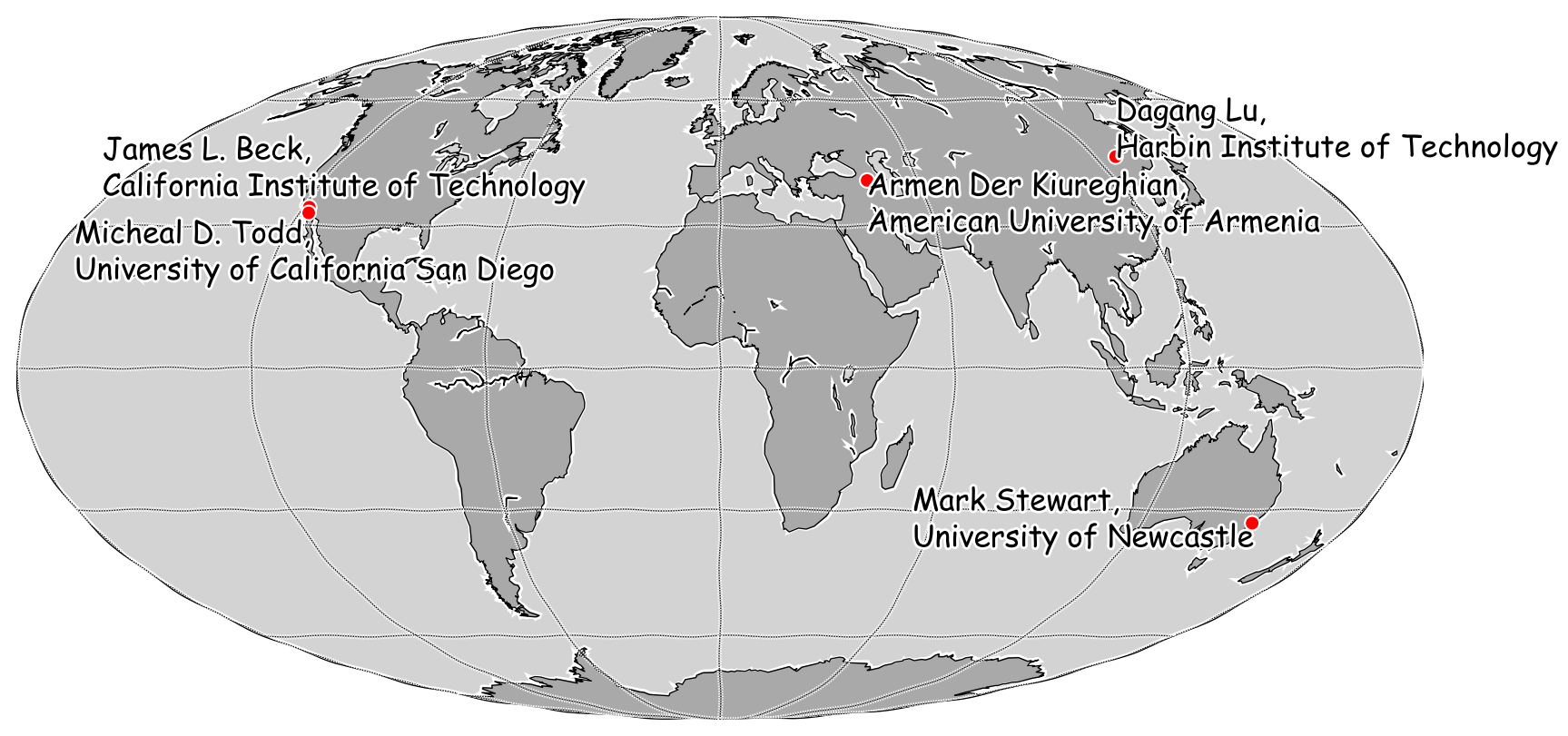 world map of international observers and external advisers